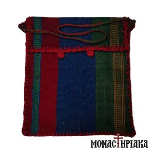 Monk Handwoven Bag Red - Blue - Green
