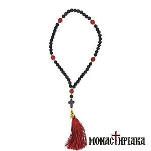 Prayer Rope with 50 Lava Beads