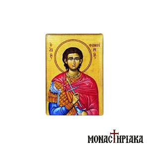 Magnet with Saint Phanourios the Great Martyr