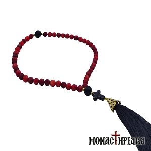 Prayer Rope with 50 Coral Beads