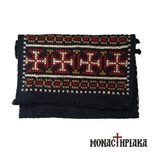 Monk Handwoven Bag with Bordeux Embroidery