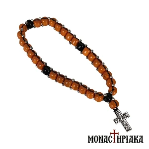 Prayer Rope with Orange Beads