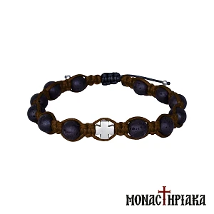 Monastic Bracelet with Lava Beads