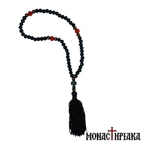 Wooden Prayer Rope with Cross and Tassel