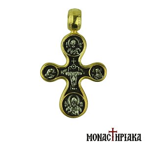 Silver Cross with Virgin Mary - St. John the Baptist - Apostle Peter - Apostle Paul