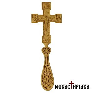 Hand Carved Wooden Blessing Cross