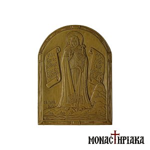 Hand Carved Wooden Icon Theotokos Eforos