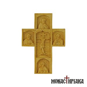 Hand Carved Wooden Cross