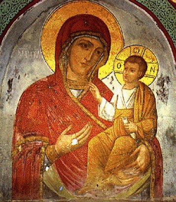 Virgin Mary Pyrovolithisa - Holy Monastery Of Great Vatopedi