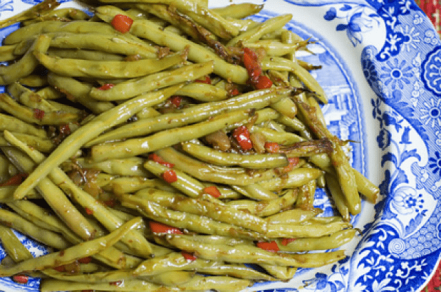 Fresh Green Beans Cooked in Oil by the father Cheruvim