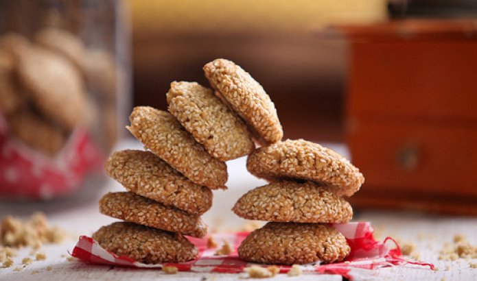 Cookies with Chios Mastic and Tahini