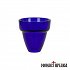 Glass Cup for Candili (Oil Lamp) Simple Design in Bordeaux - Blue