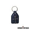 Leather Keychain with Cross