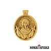 Small Wood Carved Encolpion with Virgin Mary "Holy Belt"