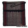 Monk Handwoven Bag with Patterns in White - Red