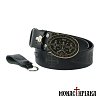 Leather Belt - Cross of Calvary | Holy cell of St. Nicholas