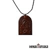 Leather Pendant with Virgin Mary