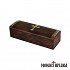 Oblong Wooden Box with Brass Cross
