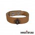 Leather Wristband with Double-headed Eagle