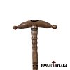 Walking Stick with Carved Decoration and Wide Grip