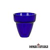 Glass Cup for Candili (Oil Lamp) Simple Design in Bordeaux - Blue