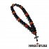 Prayer Rope with Black and Orange Beads