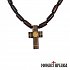 Wooden Neck Cross made of Walnut Tree and Pine