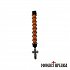 Small Prayer Rope with Orange-Black Beads