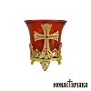 Standing Vigil Lamp with Cross Decoration (Small Size)