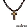 Wooden Neck Cross made of Walnut Tree and Pine