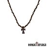 Wooden Neck Cross made of Walnut Tree and Boxwood
